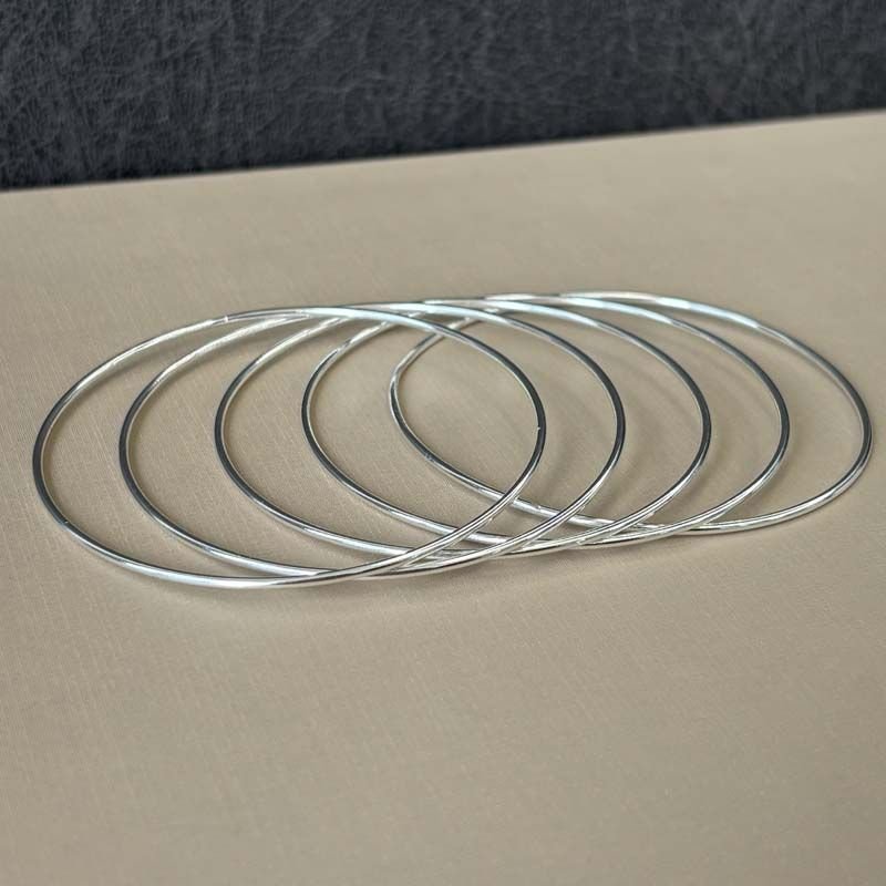 Bracelete Fio Redondo Folheado a Prata 925