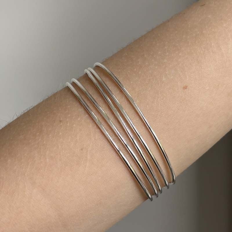 Bracelete Fio Redondo Folheado a Prata 925