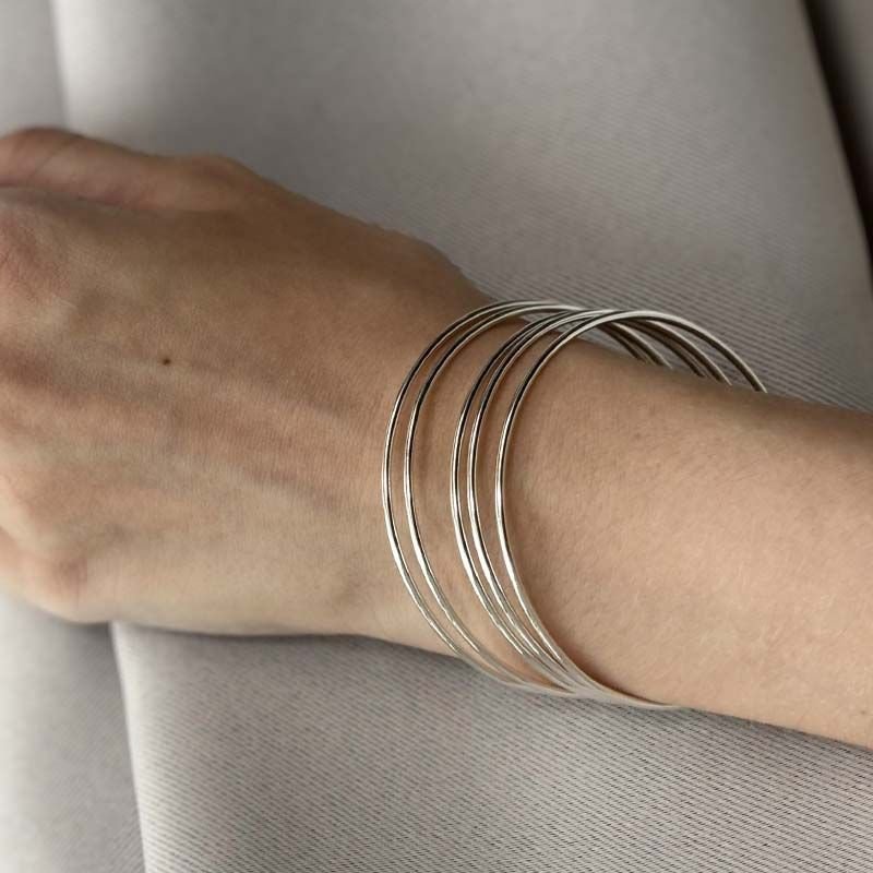 Bracelete Fio Redondo Folheado a Prata 925