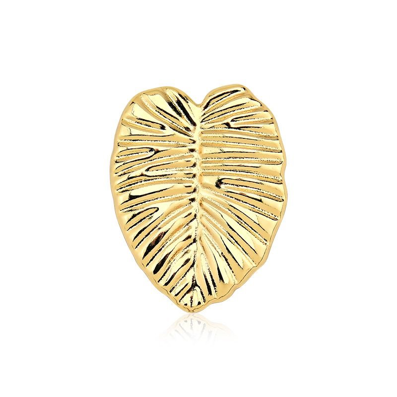 Choker Aro com Pingente Removível Folha Folheada a Ouro 18k