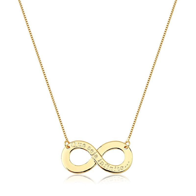 Colar Infinito Folheado a Ouro 18k
