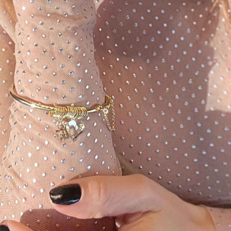 Pulseira Família Folheada a Ouro 18k - Monte do Seu Jeito